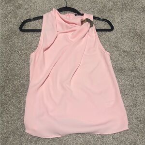Zara Pink Draped Neck Top
